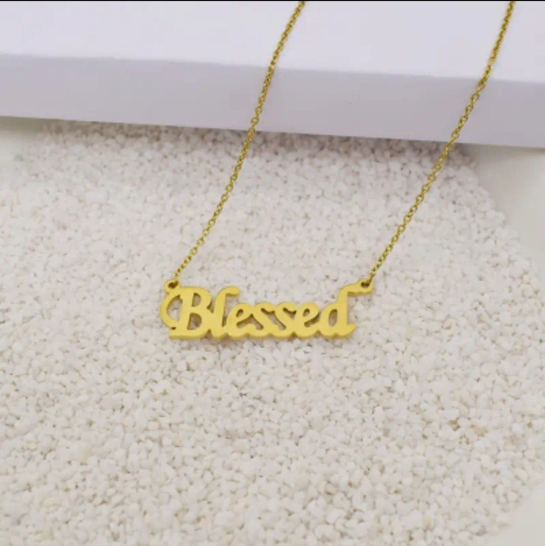 "Blessed" Necklace